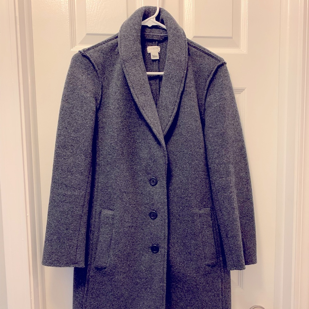 JCrew Boiled Wool Top Coat